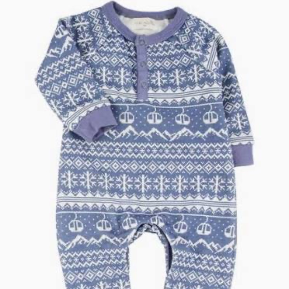 NWT Cozy Pajamas in Fair Isle Prints (Set of 2)